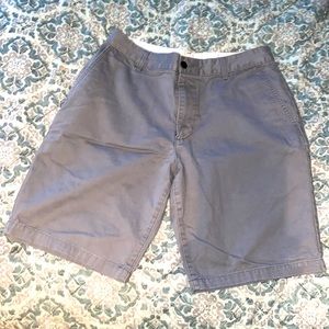 Dockers grey flat front chino shorts size 32